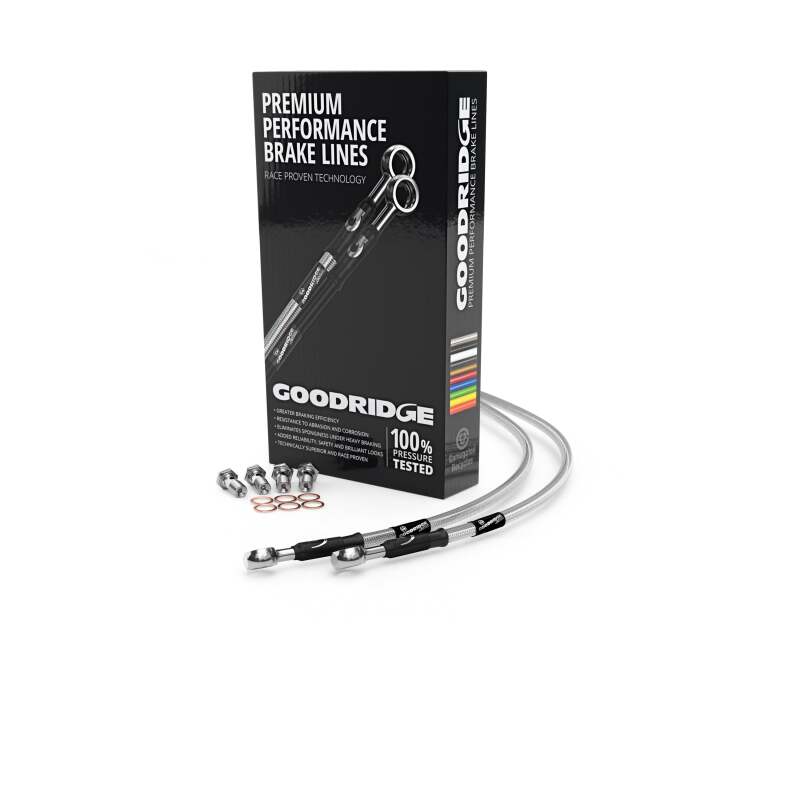 Goodridge 14-16 Honda Pioneer 700/700-4 Stainless Steel Brake Line Kit Goodridge Misc Powersports