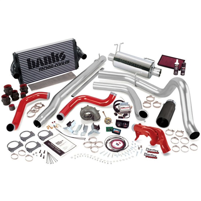 Banks Power 99.5 Ford 7.3L F250/350 Auto PowerPack System - SS Single Exhaust w/ Black Tip Performance Packages Banks Power