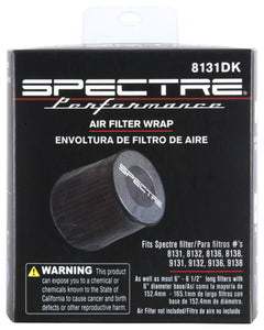 Spectre Universal Pre-Filter Wrap 6in. x 6.125in. - Black Pre-Filters Spectre