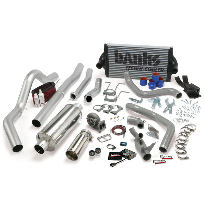 Banks Power 94-97 Ford 7.3L CCLB Auto PowerPack System - SS Single Exhaust w/ Chrome Tip Performance Packages Banks Power