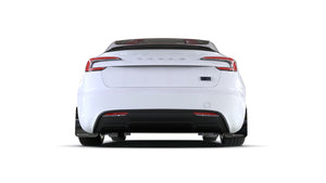 Rally Armor 2024 Tesla Model 3 Highland Black UR Mud Flap Red Logo Mud Flaps Rally Armor   