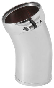 Spectre Universal Intake Elbow Tube (ABS) w/Collar 3in. OD / 22 Degree - Chrome Plastic Tubing Spectre