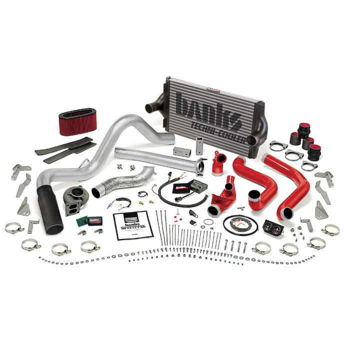 Banks Power 95.5-97 Ford 7.3L Auto PowerPack System - SS Single Exhaust w/ Black Tip Performance Packages Banks Power