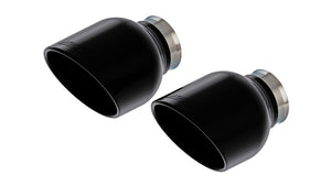 Borla 15-24 Dodge Charger V8 / 2023 Chrysler 300C T-304 SS Tips 5in Outlet - Black Chrome Tips Borla   