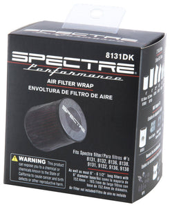 Spectre Universal Pre-Filter Wrap 6in. x 6.125in. - Black Pre-Filters Spectre