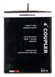 Spectre Coupler 4in. ID - Black Silicone Couplers & Hoses Spectre