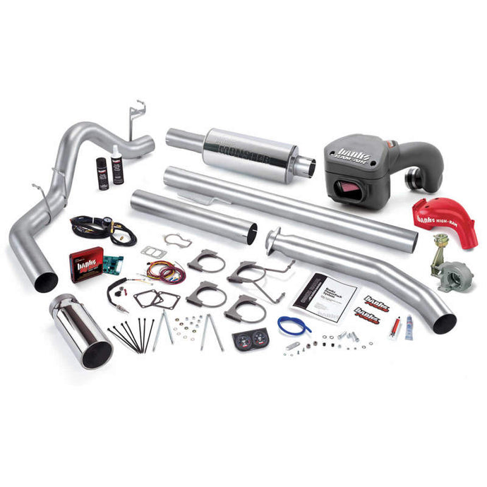 Banks Power 98.5-00 Dodge 5.9L Std Cab PowerPack System - SS Single Exhaust w/ Chrome Tip Performance Packages Banks Power