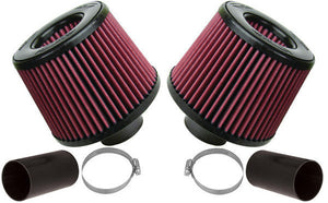 BMS Dual Cone Performance Intake for N54 BMW (DCI) Intakes Burger Motorsports RED FILTERS