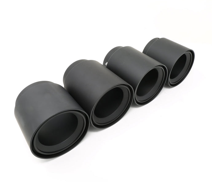 BMS Straight Cut Matte Black Billet Exhaust Tips for 2018+ Aston Martin (set of 4) ***Out of stock*** Tips Burger Motorsports, Inc. Default Title