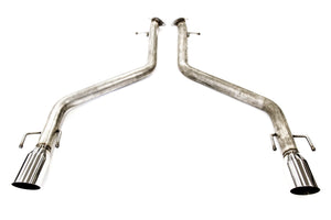 PLM Axle Back Exhaust Muffler Delete - Lexus IS300 IS350 2021+ Exhaust PrivateLabelMfg Polished Tips