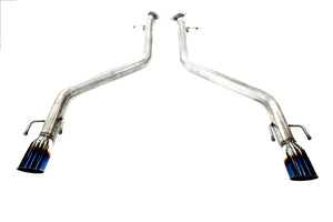 PLM Axle Back Exhaust Muffler Delete - Lexus IS300 IS350 2021+ Exhaust PrivateLabelMfg Blue Tips