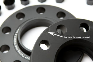 Mini Cooper 18mm Wheel Spacer Kit by BMS w/8 Black Extended Wheel Bolts Spacers Burger Motorsports, Inc.