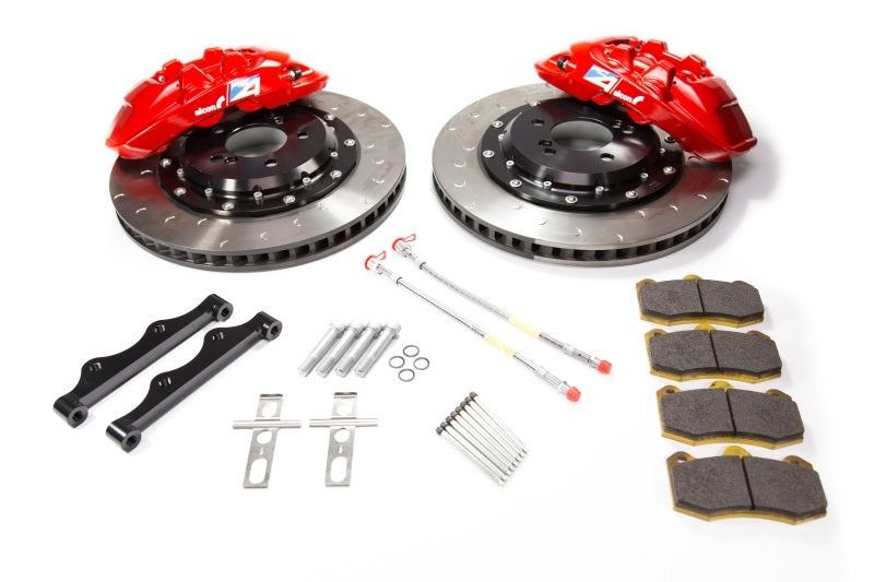 Alcon 2009+ Nissan GT-R R35 380x33mm Rotor Red 4 Piston Caliper RC4 Rear Axle Kit Big Brake Kits Alcon