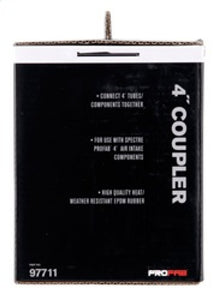 Spectre Coupler 4in. ID - Black Silicone Couplers & Hoses Spectre