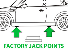 Load image into Gallery viewer, Slotted Frame Rail Pinch Weld Billet Aluminum Floor Jack Pad Adapter Other Parts Burger Motorsports, Inc.
