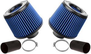 BMS Dual Cone Performance Intake for N54 BMW (DCI) Intakes Burger Motorsports BLUE FILTERS