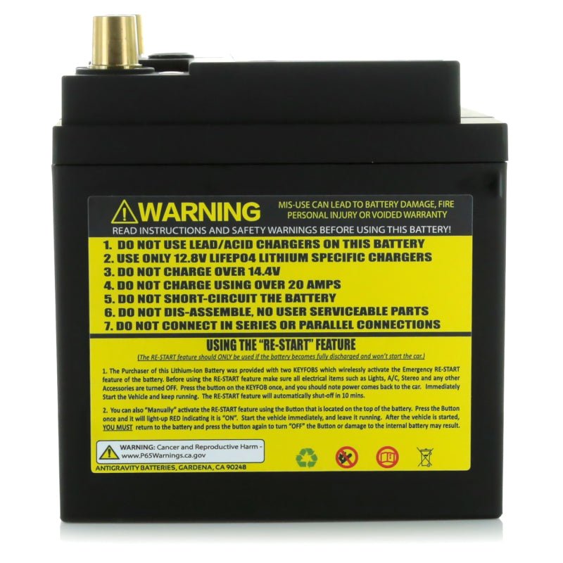 Antigravity H6/Group 48 Lithium Car Battery w/Re-Start Batteries Antigravity Batteries