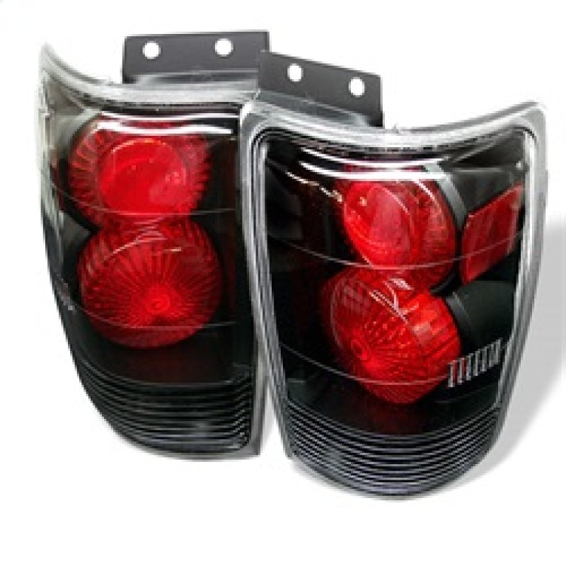 Spyder Ford Expedition 97-02 Euro Style Tail Lights Black ALT-YD