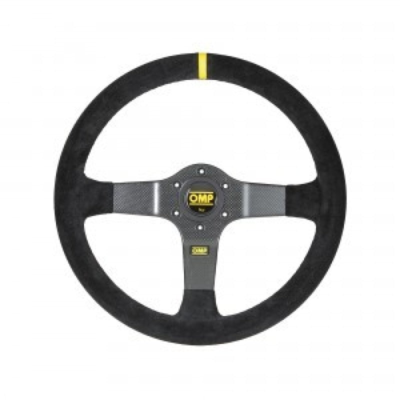 OMP Rally SteeringW Suede Leather (Black) Steering Wheels OMP   