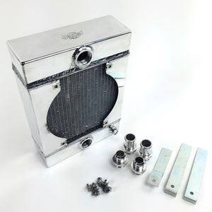 CSF Universal Drag Race / Tuck Radiator w/9in Spal Fan - 10.5in H x 10in L x 3.6in W CSF Radiators