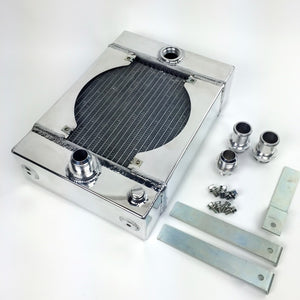 CSF Universal Drag Race / Tuck Radiator w/9in Spal Fan - 10.5in H x 10in L x 3.6in W CSF Radiators