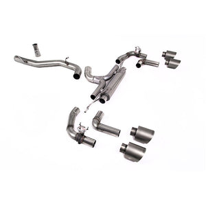 Milltek Race Catback Exhaust System MK8 R Exhaust Milltek Sport Brushed Titanium  